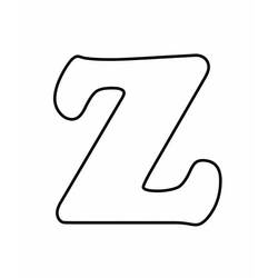 Desenhos para colorir: Letra Z - Páginas para Colorir Imprimíveis Gratuitamente