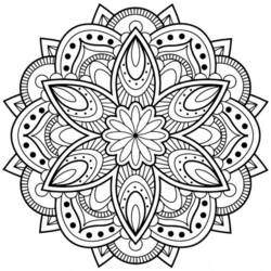 Página para colorir: Mandalas Abstratas (Mandalas) #193045 - Páginas para Colorir Imprimíveis Gratuitamente