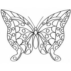 Desenhos para colorir: mandalas de borboleta - Páginas para colorir imprimíveis