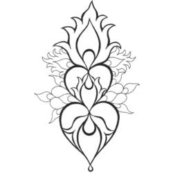 Página para colorir: mandalas de coração (mandalas) #116702 - Páginas para colorir imprimíveis
