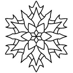Página para colorir: Mandalas de floco de neve (mandalas) #117605 - Páginas para Colorir Imprimíveis Gratuitamente
