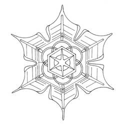 Página para colorir: Mandalas de floco de neve (mandalas) #117609 - Páginas para Colorir Imprimíveis Gratuitamente