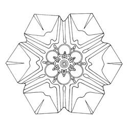 Página para colorir: Mandalas de floco de neve (mandalas) #117631 - Páginas para Colorir Imprimíveis Gratuitamente