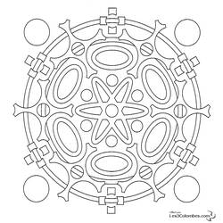 Página para colorir: Mandalas de Flocos (Mandalas) #117627 - Páginas para Colorir Imprimíveis Gratuitamente