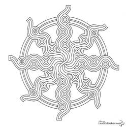 Página para colorir: Mandalas de Flocos (Mandalas) #117659 - Páginas para Colorir Imprimíveis Gratuitamente