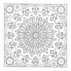 Página para colorir: Mandalas de Flocos (Mandalas) #117773 - Páginas para Colorir Imprimíveis Gratuitamente