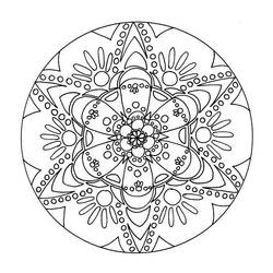 Página para colorir: Mandalas de flores (mandalas) #117030 - Páginas para Colorir Imprimíveis Gratuitamente