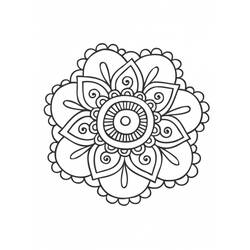 Página para colorir: Mandalas de flores (mandalas) #117034 - Páginas para Colorir Imprimíveis Gratuitamente