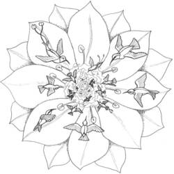 Página para colorir: Mandalas de flores (mandalas) #117044 - Páginas para Colorir Imprimíveis Gratuitamente