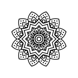 Página para colorir: Mandalas de flores (mandalas) #117051 - Páginas para Colorir Imprimíveis Gratuitamente