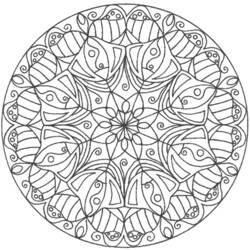 Página para colorir: Mandalas de flores (mandalas) #117068 - Páginas para Colorir Imprimíveis Gratuitamente