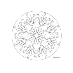 Página para colorir: Mandalas de flores (mandalas) #117070 - Páginas para Colorir Imprimíveis Gratuitamente
