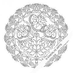 Página para colorir: Mandalas de flores (mandalas) #117091 - Páginas para Colorir Imprimíveis Gratuitamente