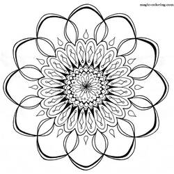 Página para colorir: Mandalas de flores (mandalas) #117143 - Páginas para Colorir Imprimíveis Gratuitamente