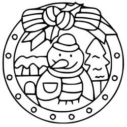 Mandalas de Natal - Desenhos para colorir gratuitos