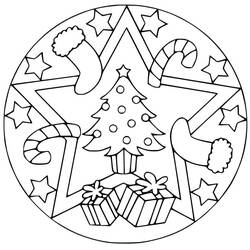 Desenho Mandalas de Natal (Mandalas) #175370 para imprimir e colorir