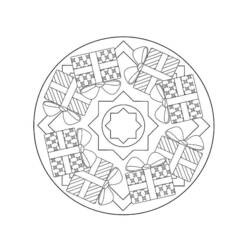 Desenho Mandalas de Natal (Mandalas) #220111 para imprimir e colorir