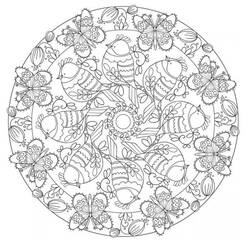 Página para colorir: Mandalas de Primavera (Mandalas) #175311 - Páginas para Colorir Imprimíveis Gratuitamente