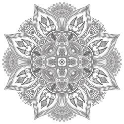 Desenho Mandalas Difíceis (Mandalas) #209908 para imprimir e colorir