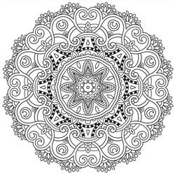 Desenho Mandalas Difíceis (Mandalas) #209927 para imprimir e colorir