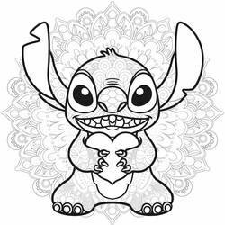 Desenho Mandalas do Stitch (Mandalas) #216356 para imprimir e colorir