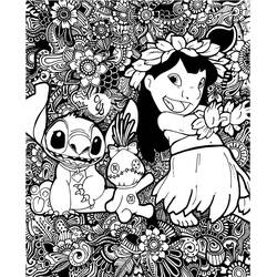 Desenho Mandalas do Stitch (Mandalas) #216362 para imprimir e colorir