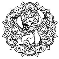 Desenho Mandalas do Stitch (Mandalas) #216363 para imprimir e colorir