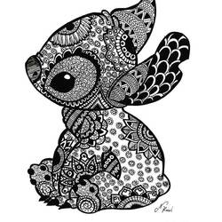 Desenho Mandalas do Stitch (Mandalas) #216364 para imprimir e colorir