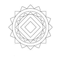 Desenho Mandalas Fáceis (Mandalas) #175440 para imprimir e colorir