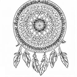Página para colorir: Mandalas Filtro dos Sonhos (Mandalas) #190167 - Páginas para Colorir Imprimíveis Gratuitamente