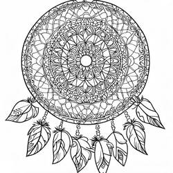 Página para colorir: Mandalas Filtro dos Sonhos (Mandalas) #190187 - Páginas para Colorir Imprimíveis Gratuitamente