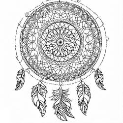 Página para colorir: Mandalas Filtro dos Sonhos (Mandalas) #190189 - Páginas para Colorir Imprimíveis Gratuitamente