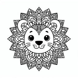 Desenho Mandalas Leão (Mandalas) #220816 para imprimir e colorir