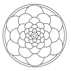 Página para colorir: mandalas para crianças (mandalas) #124348 - Páginas para Colorir Imprimíveis Gratuitamente