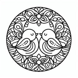 Desenho Pássaro Mandala (Mandalas) #221984 para imprimir e colorir