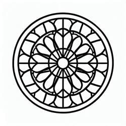 Desenho Rosácea (Mandalas) #193006 para imprimir e colorir