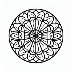 Desenho Rosácea (Mandalas) #193008 para imprimir e colorir