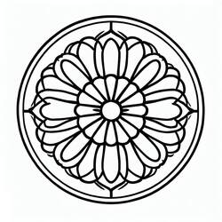 Desenho Rosácea (Mandalas) #193013 para imprimir e colorir