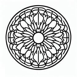 Desenho Rosácea (Mandalas) #193014 para imprimir e colorir