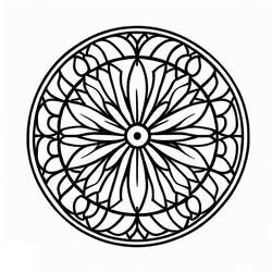 Desenho Rosácea (Mandalas) #193015 para imprimir e colorir