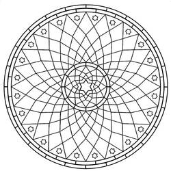 Desenho Rosácea (Mandalas) #193016 para imprimir e colorir