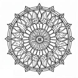 Desenho Rosácea (Mandalas) #193022 para imprimir e colorir