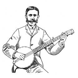 Desenhos para colorir: Banjo - Páginas para Colorir Imprimíveis Gratuitamente