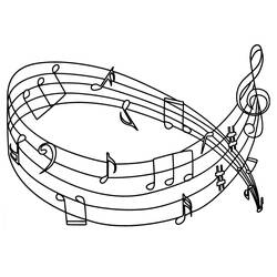 Página para colorir: Notas Musicais (Música) #218765 - Páginas para Colorir Imprimíveis Gratuitamente