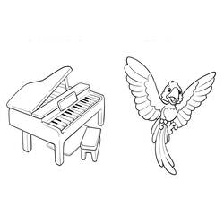 Desenhos para colorir: Piano - Páginas para Colorir Imprimíveis Gratuitamente
