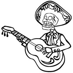 Desenhos para colorir: Violão - Páginas para Colorir Imprimíveis Gratuitamente
