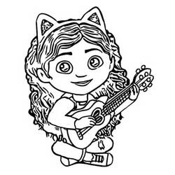 Desenho Violão (Música) #173159 para imprimir e colorir