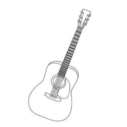Desenho Violão (Música) #173174 para imprimir e colorir