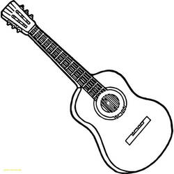 Desenho Violão (Música) #173181 para imprimir e colorir