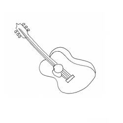Desenho Violão (Música) #173182 para imprimir e colorir